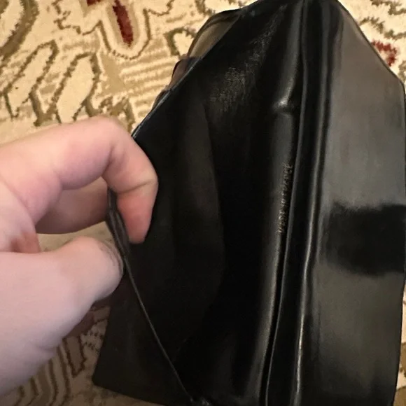 CHANEL Black Quilted Leather Wallet Vintage with COA - Picture 6 of 15
